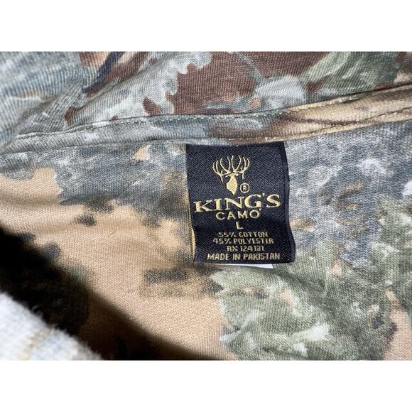 King's Desert Shadow Hoodie Sweatshirt Kangaroo Pocket Hunting Men's Size‎ M EUC - Picture 9 of 10